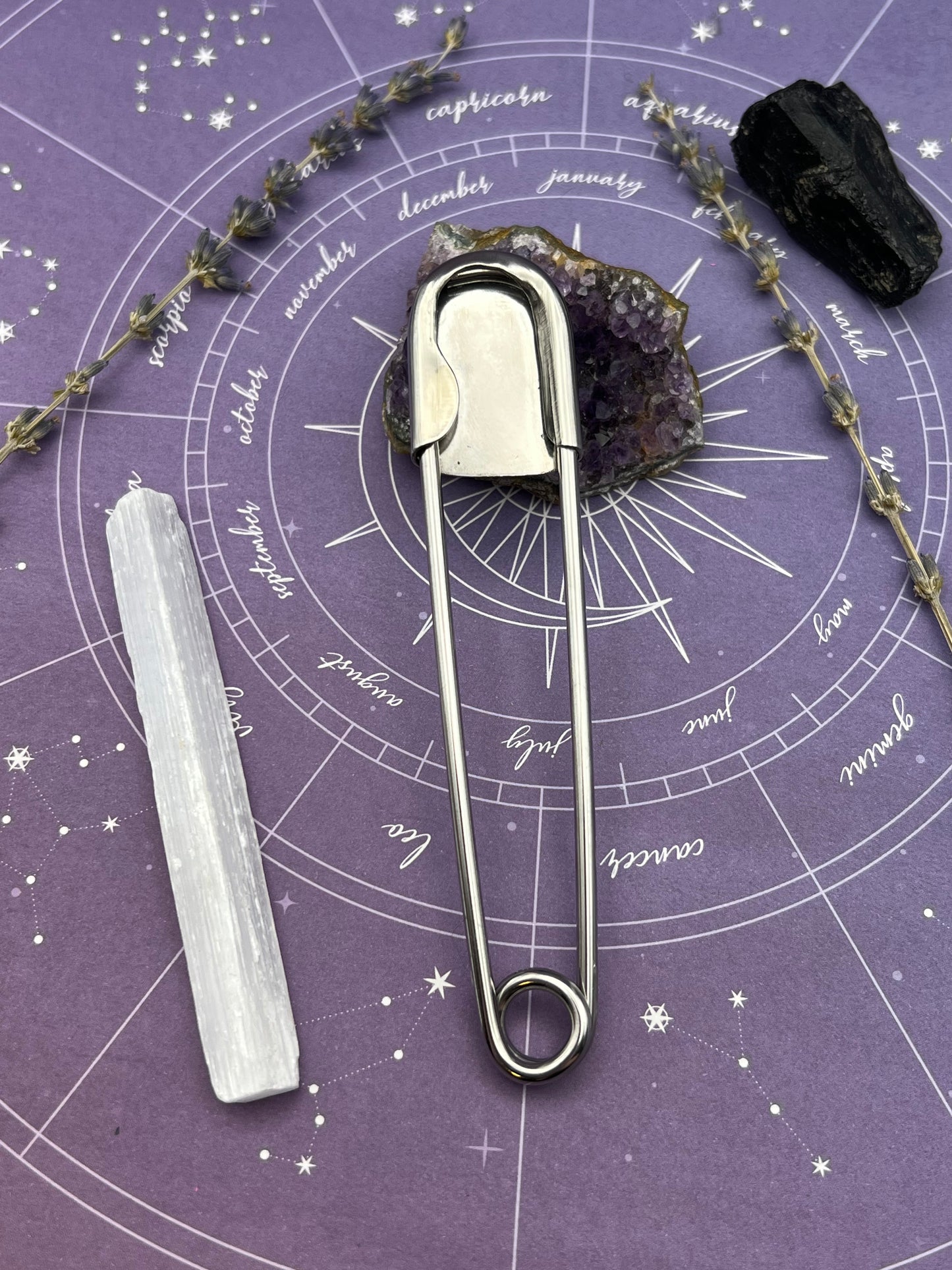 The Lapis Lazuli Jumbo Safety Pin