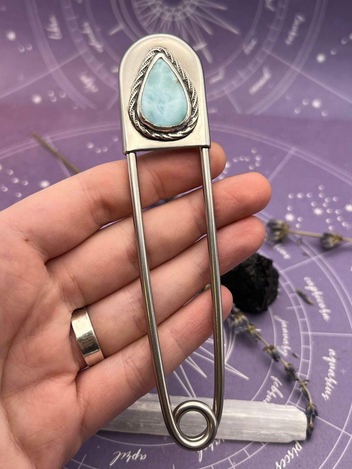 The Larimar Jumbo Safety Pin