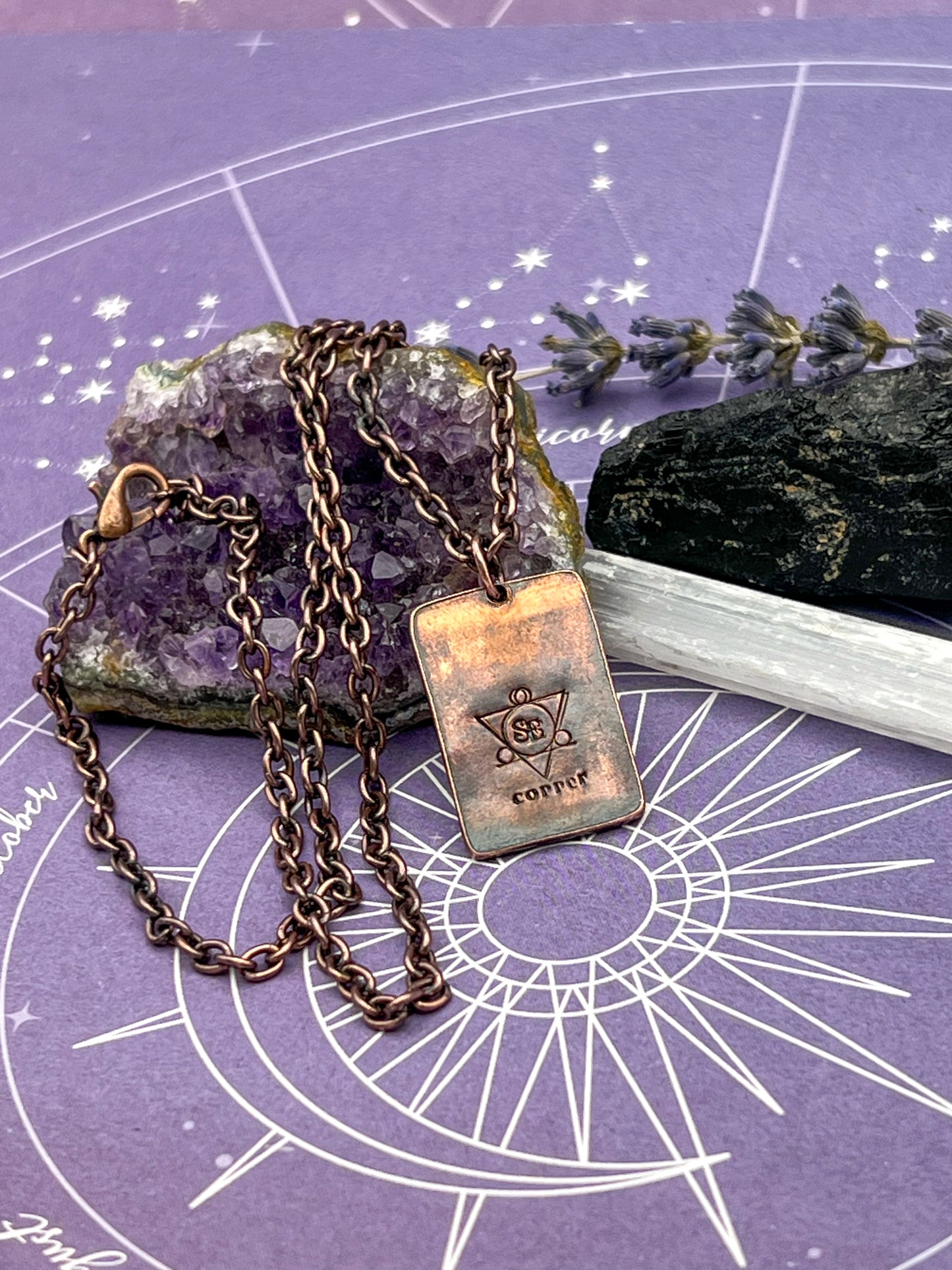 The Copper Moon Tarot Necklace