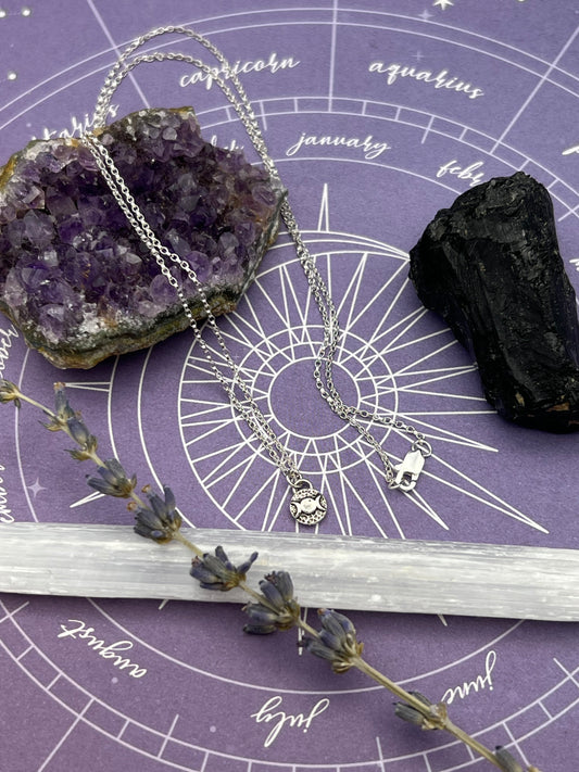 The Triple Moon Goddess Talisman Necklace
