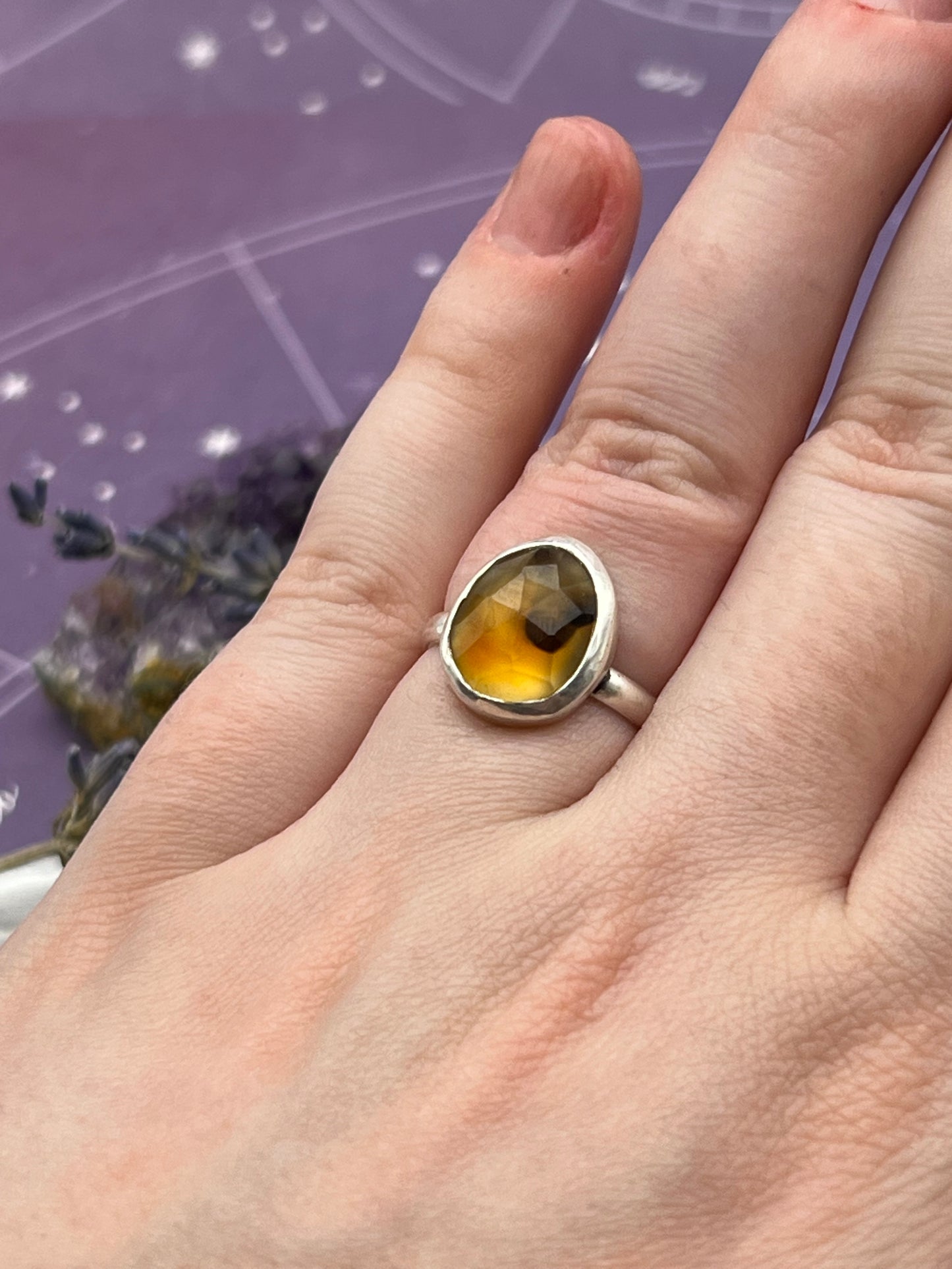 Montana Agate Ring Size 6.5