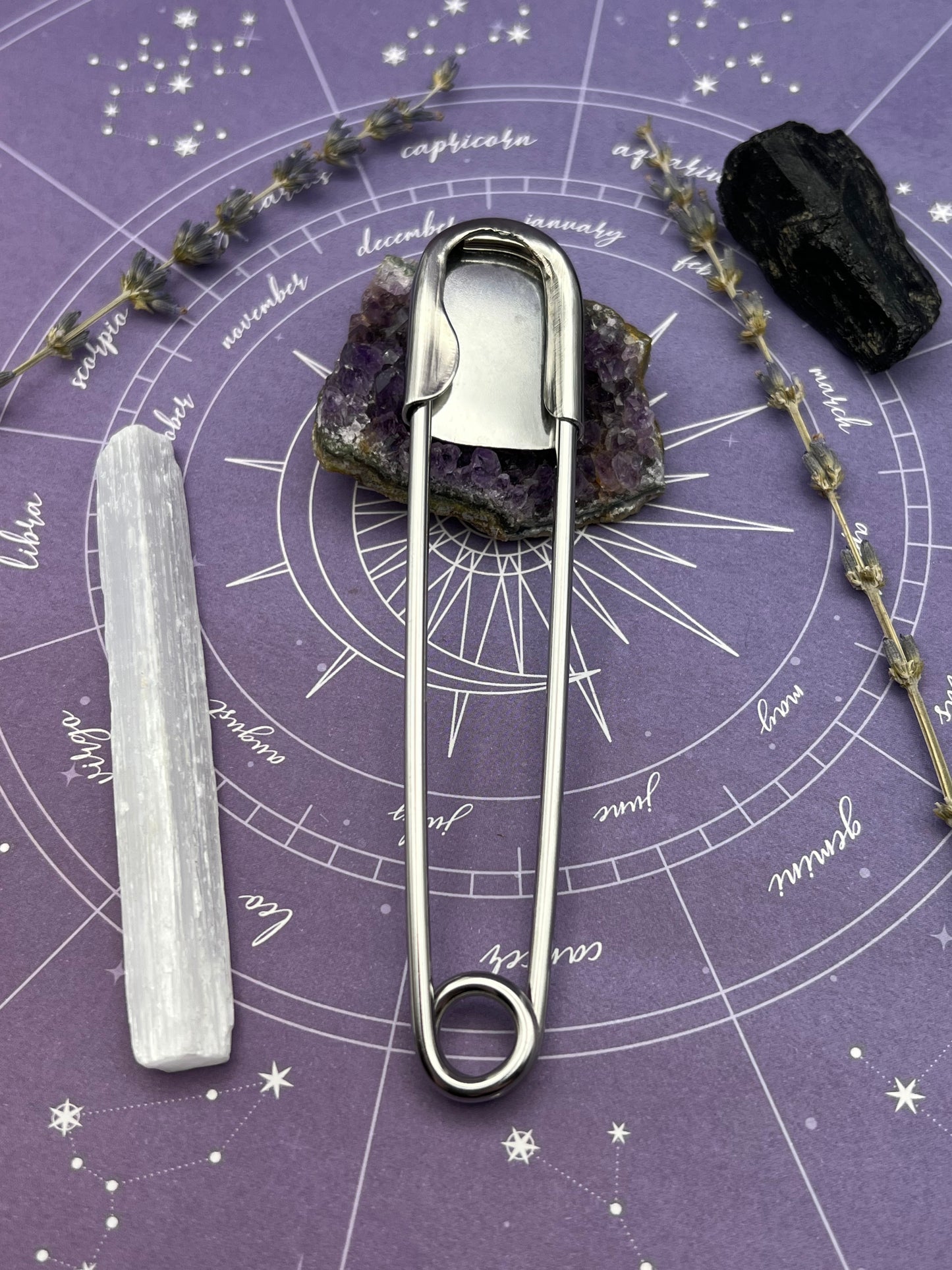 The Tiger's Eye Jumbo Safety Pin