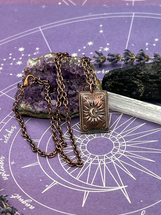 The Copper Moon Tarot Necklace