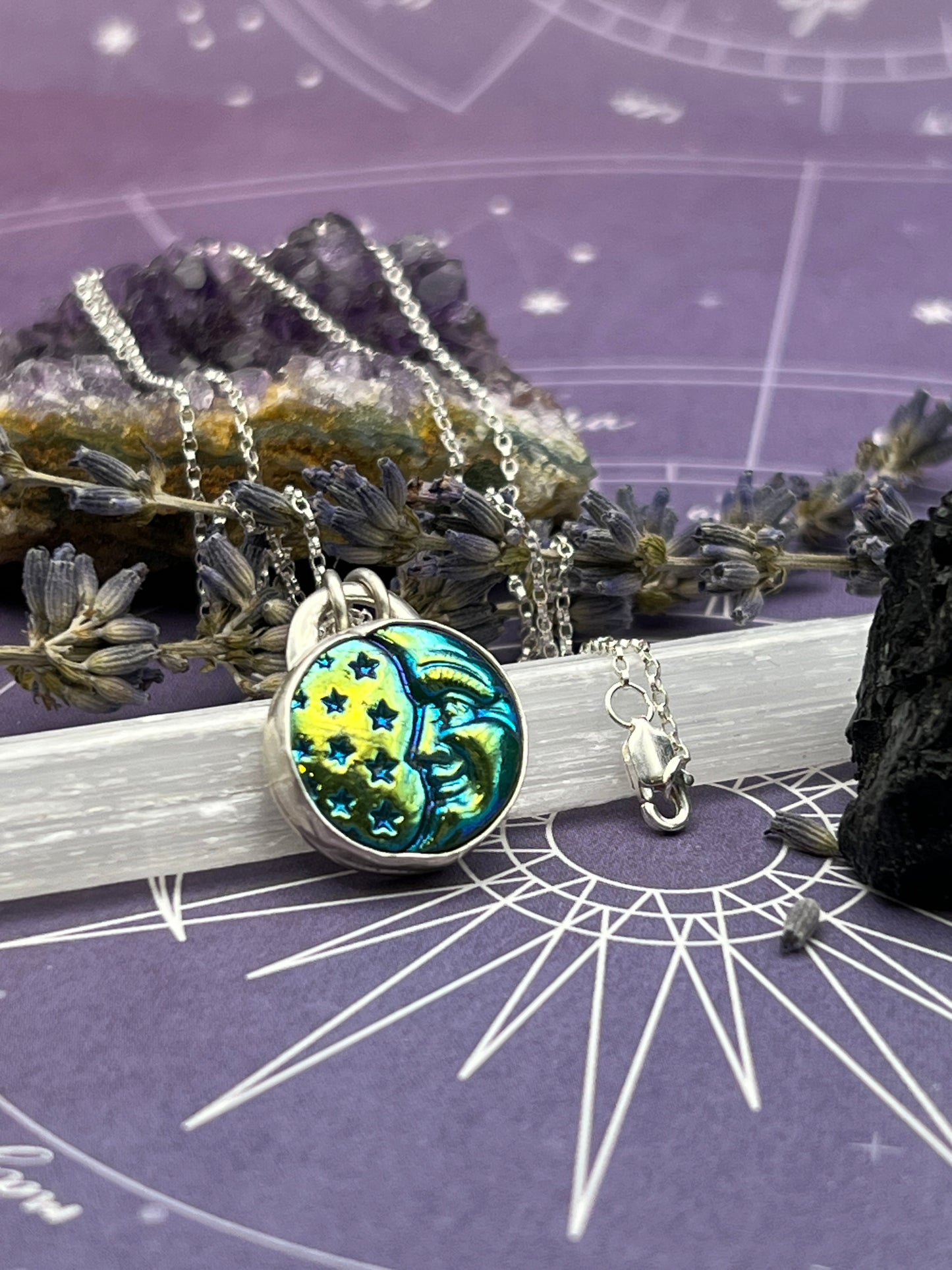 The Aurora Borealis Moon Necklace