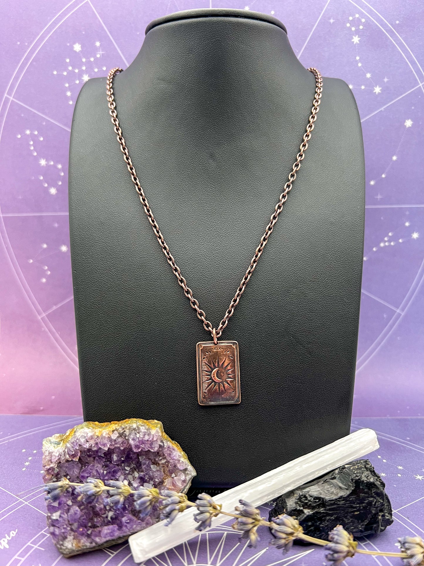 The Copper Moon Tarot Necklace