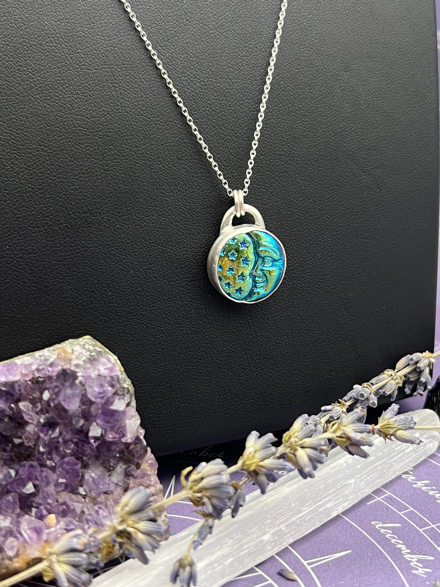 The Aurora Borealis Moon Necklace