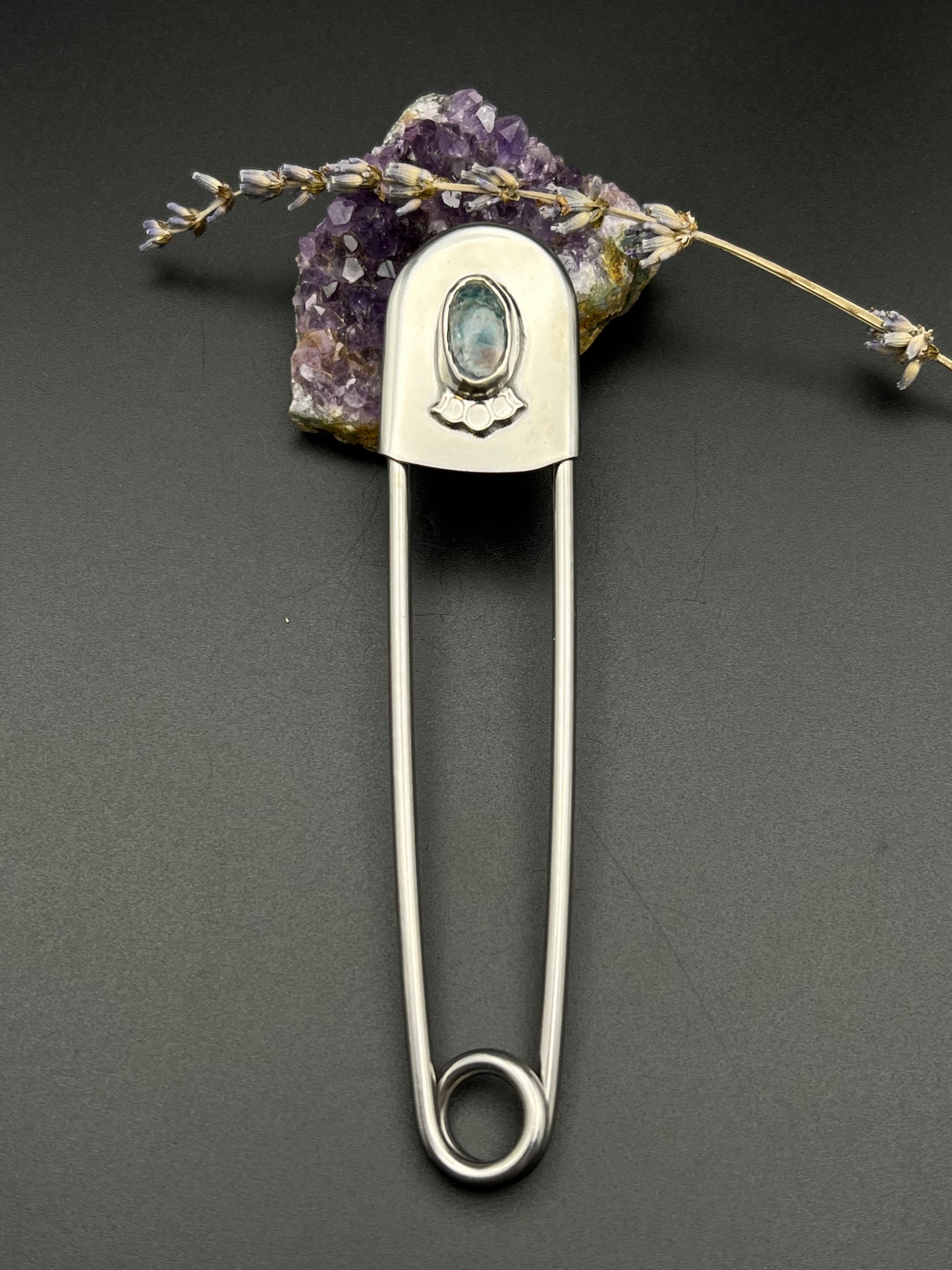 The Kyanite Jumbo Safety Pin