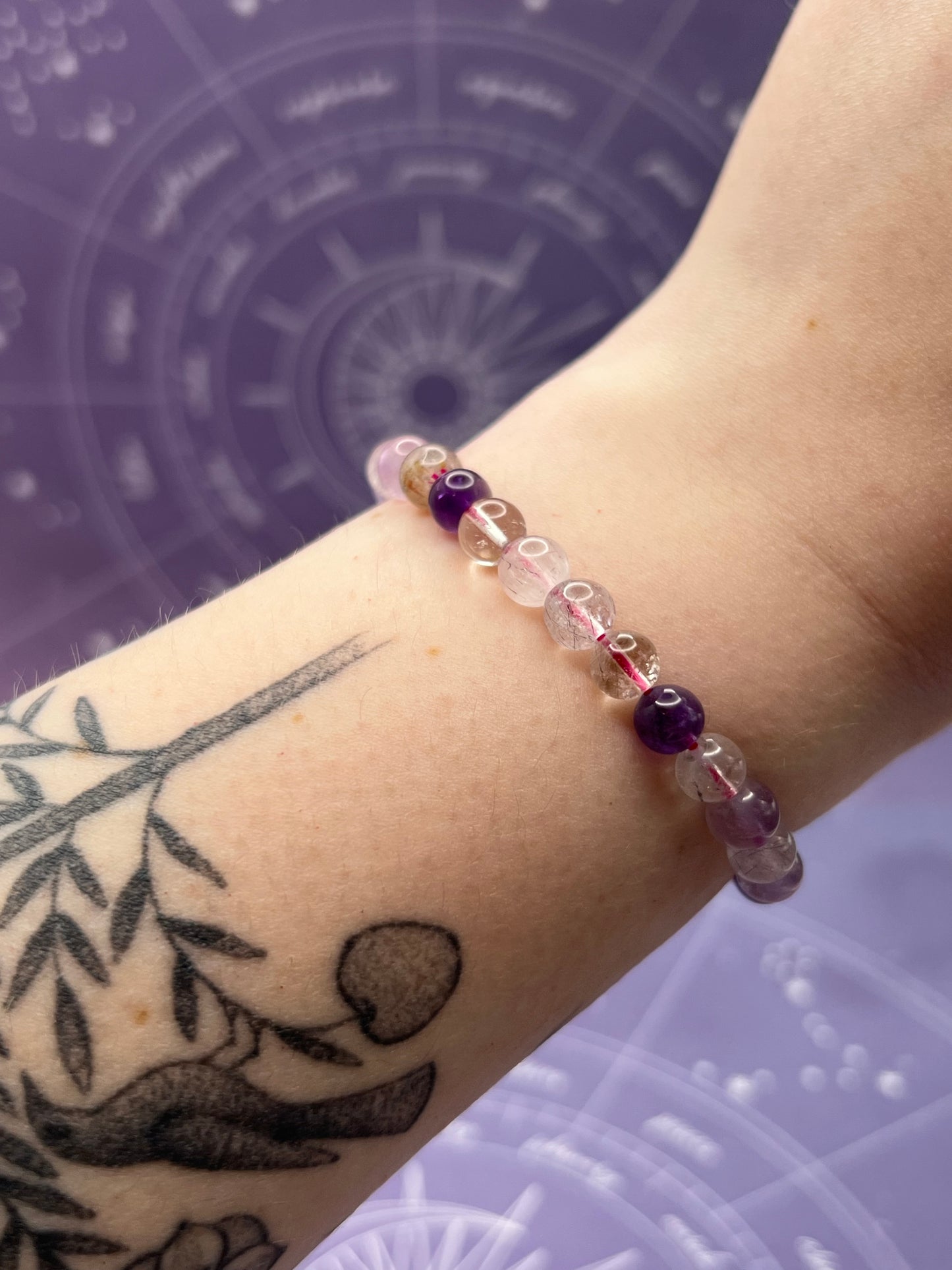 Super Seven Gemstone Bead Stretch Bracelet
