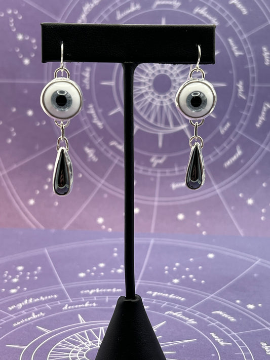 The Silver Eyes Earrings