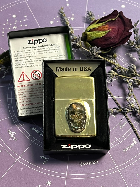 The Brass Skull Lighter