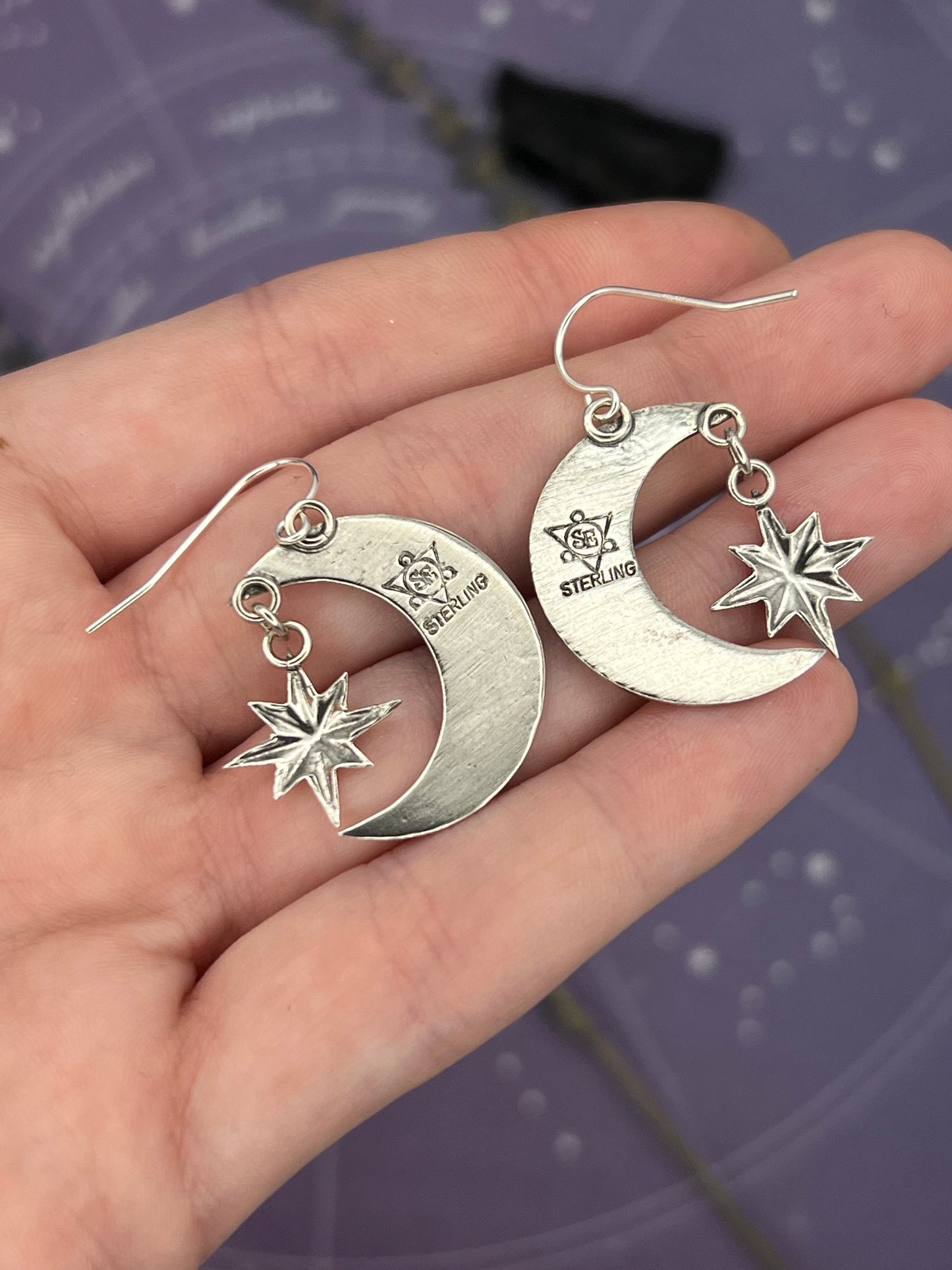 The Silver Selene Earrings