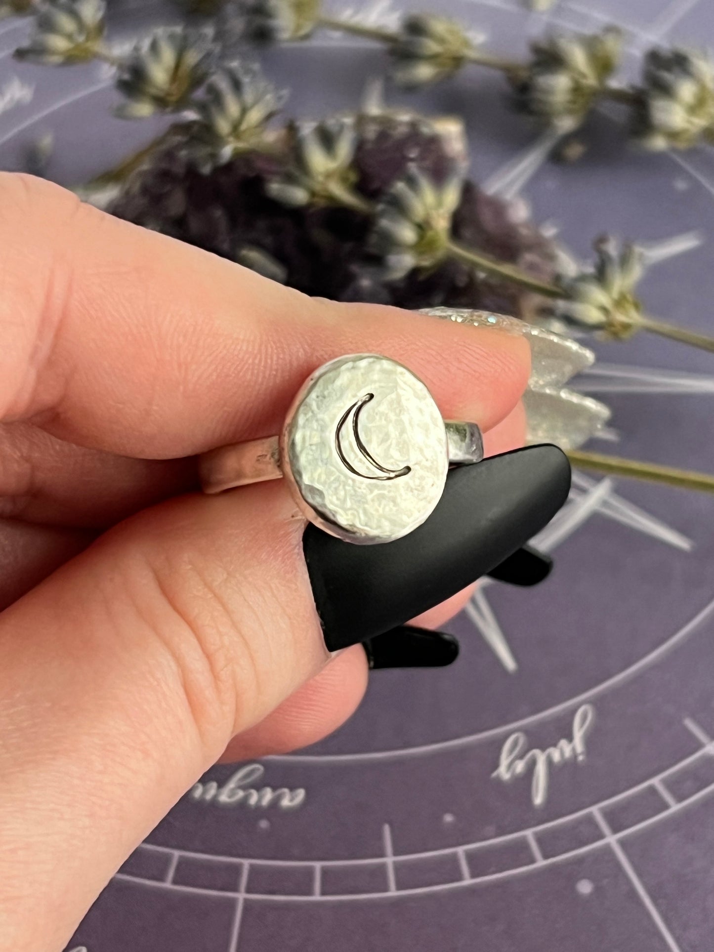 The Crescent Moon Amulet Ring