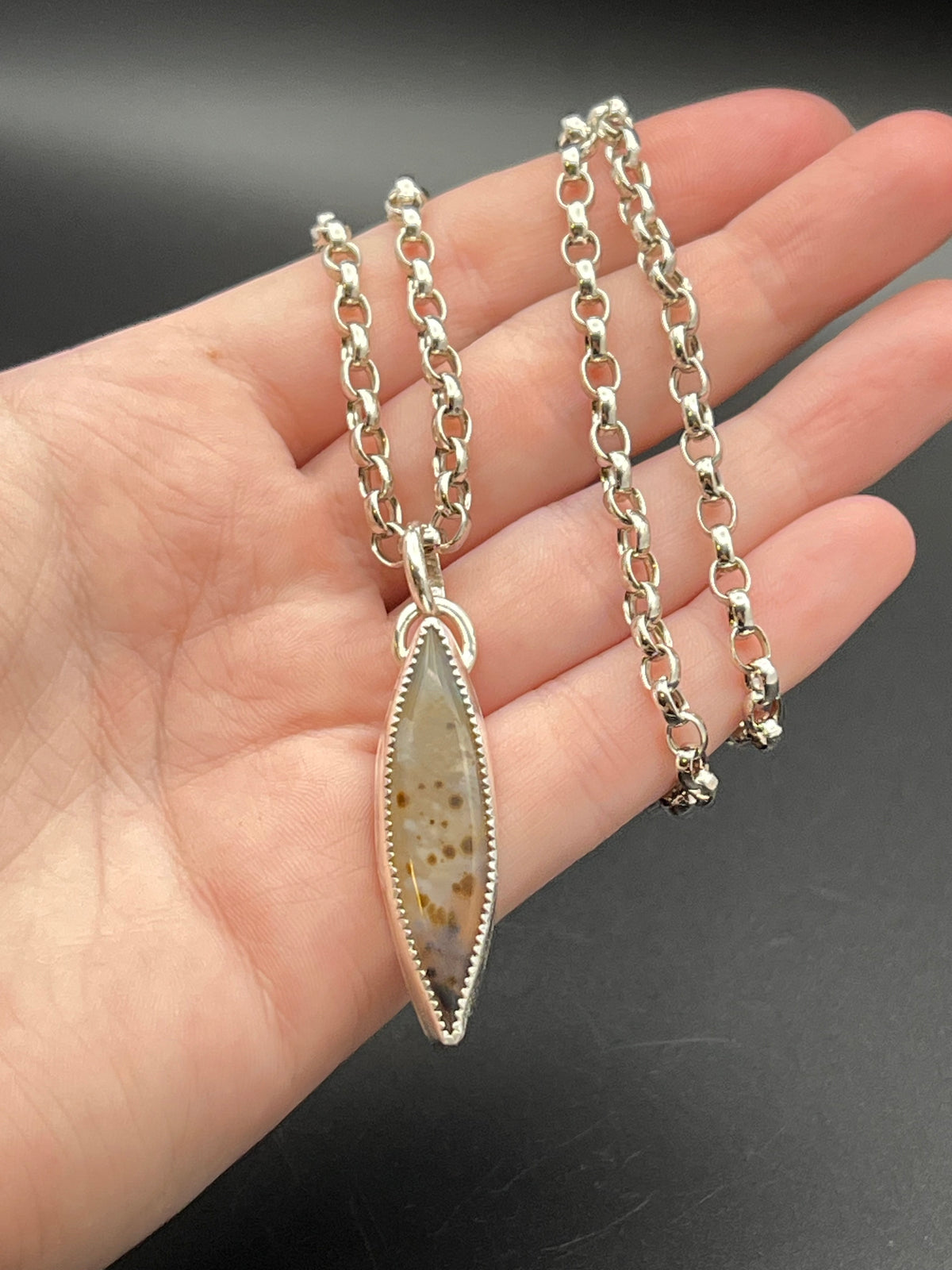 The Sterling Montana Agate Necklace