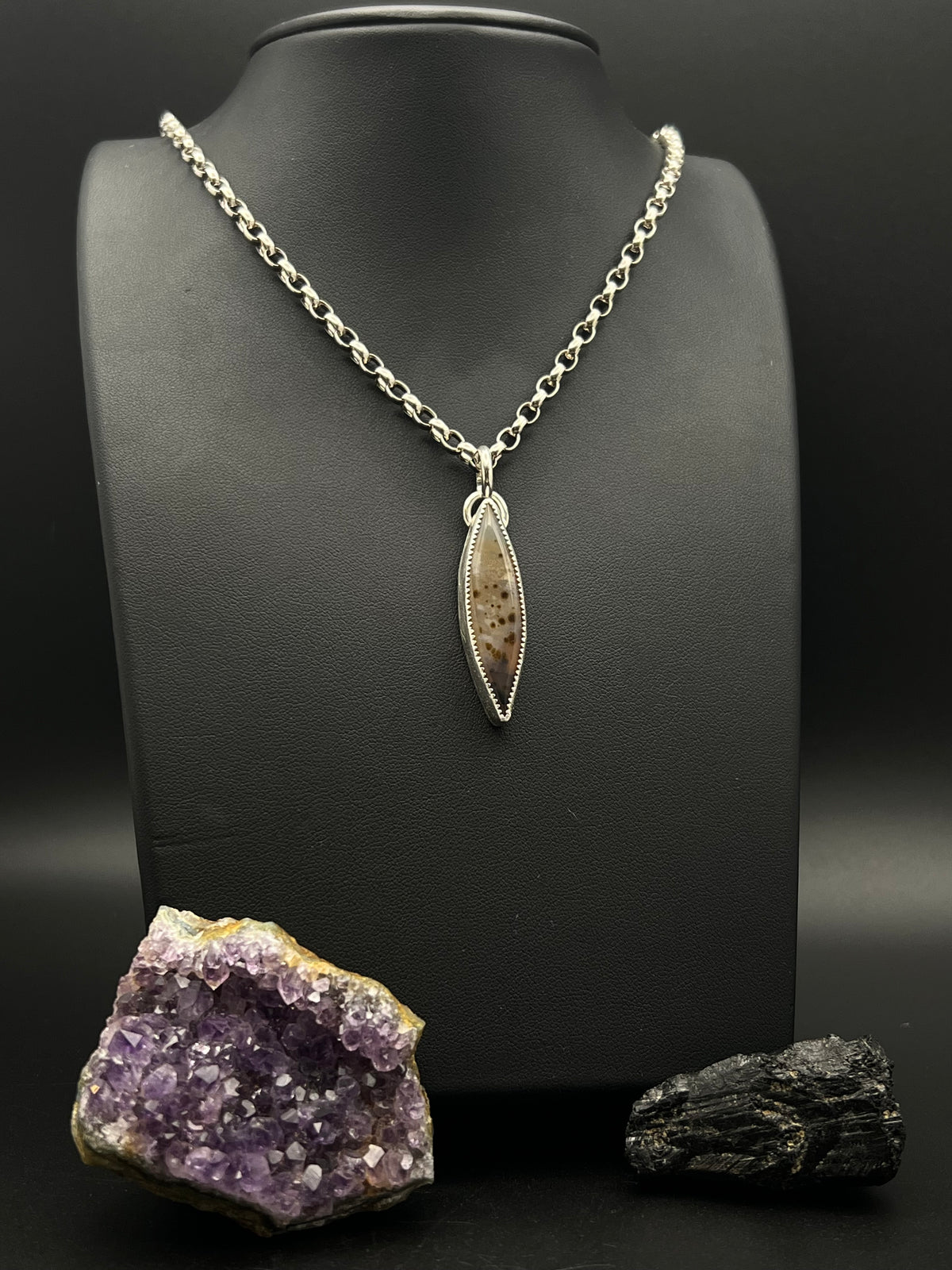 The Sterling Montana Agate Necklace
