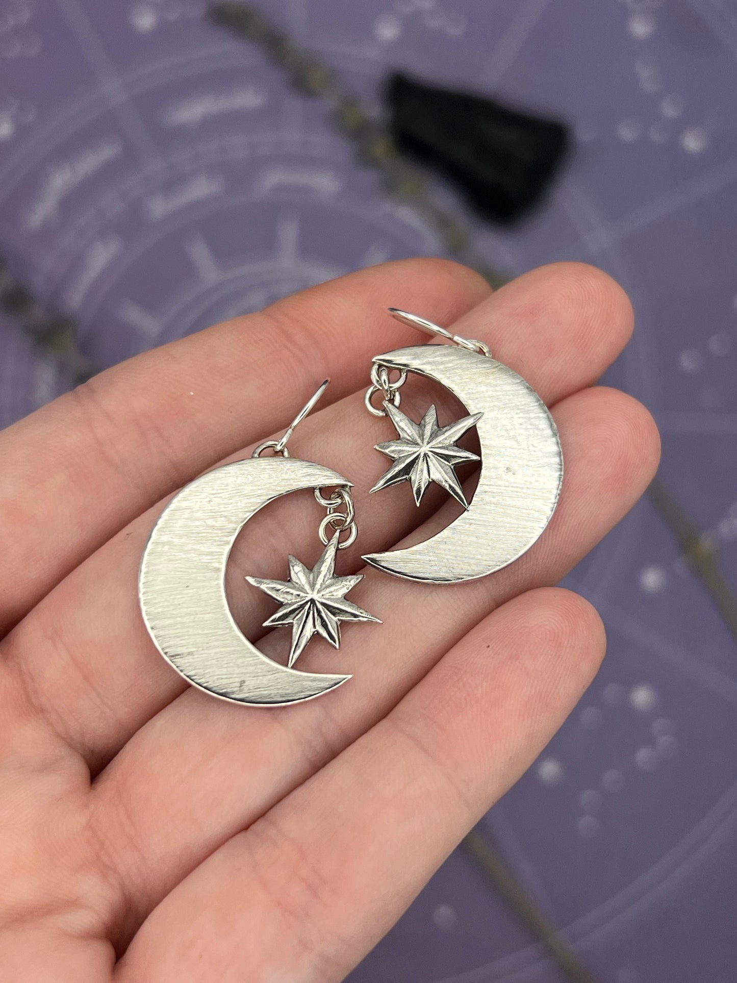 The Silver Selene Earrings