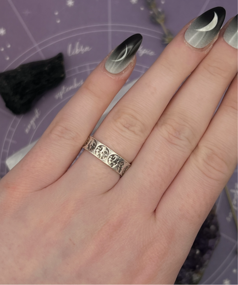 The Phases of the Moon Ring