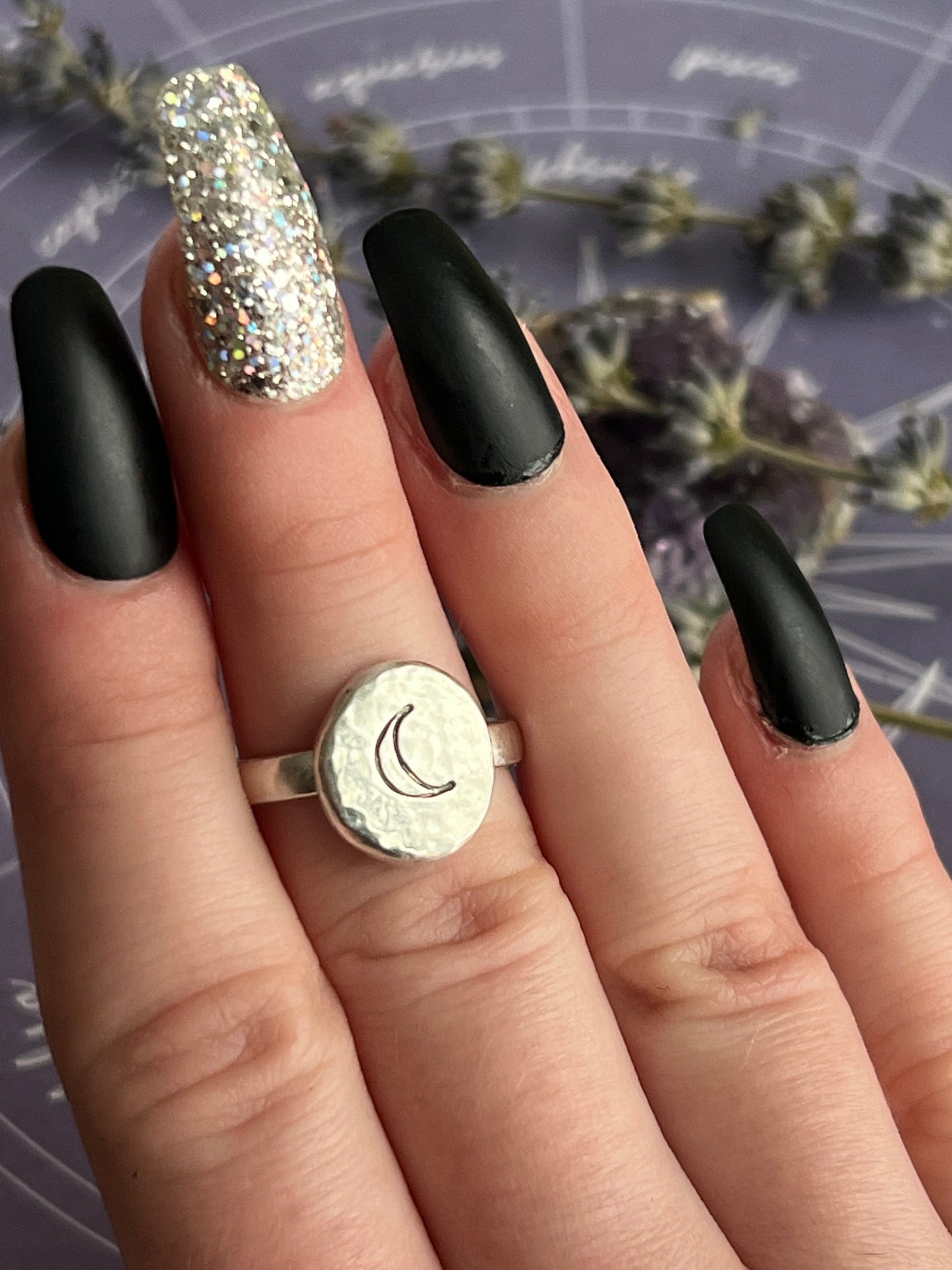 The Crescent Moon Amulet Ring