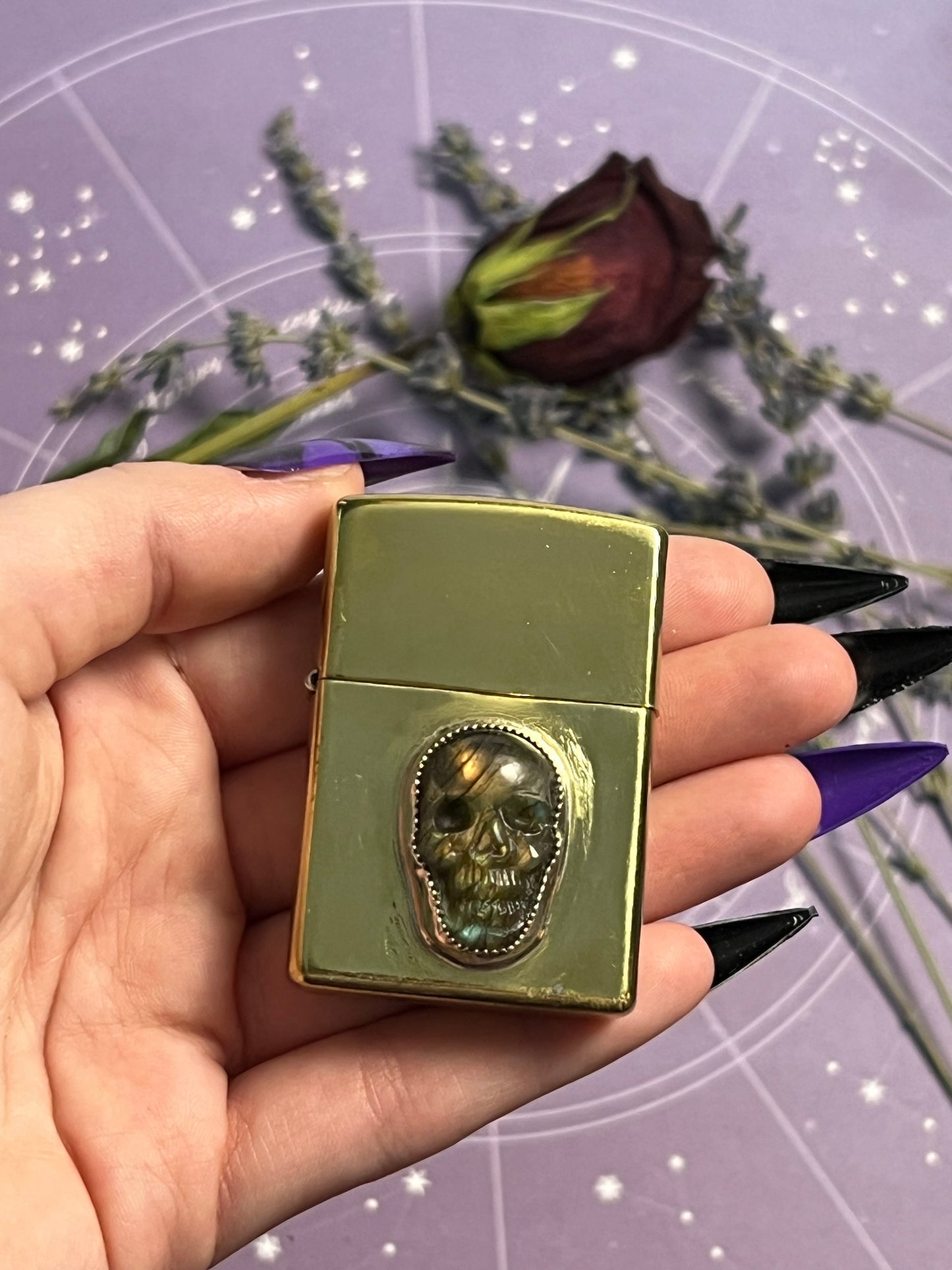 The Brass Skull Lighter