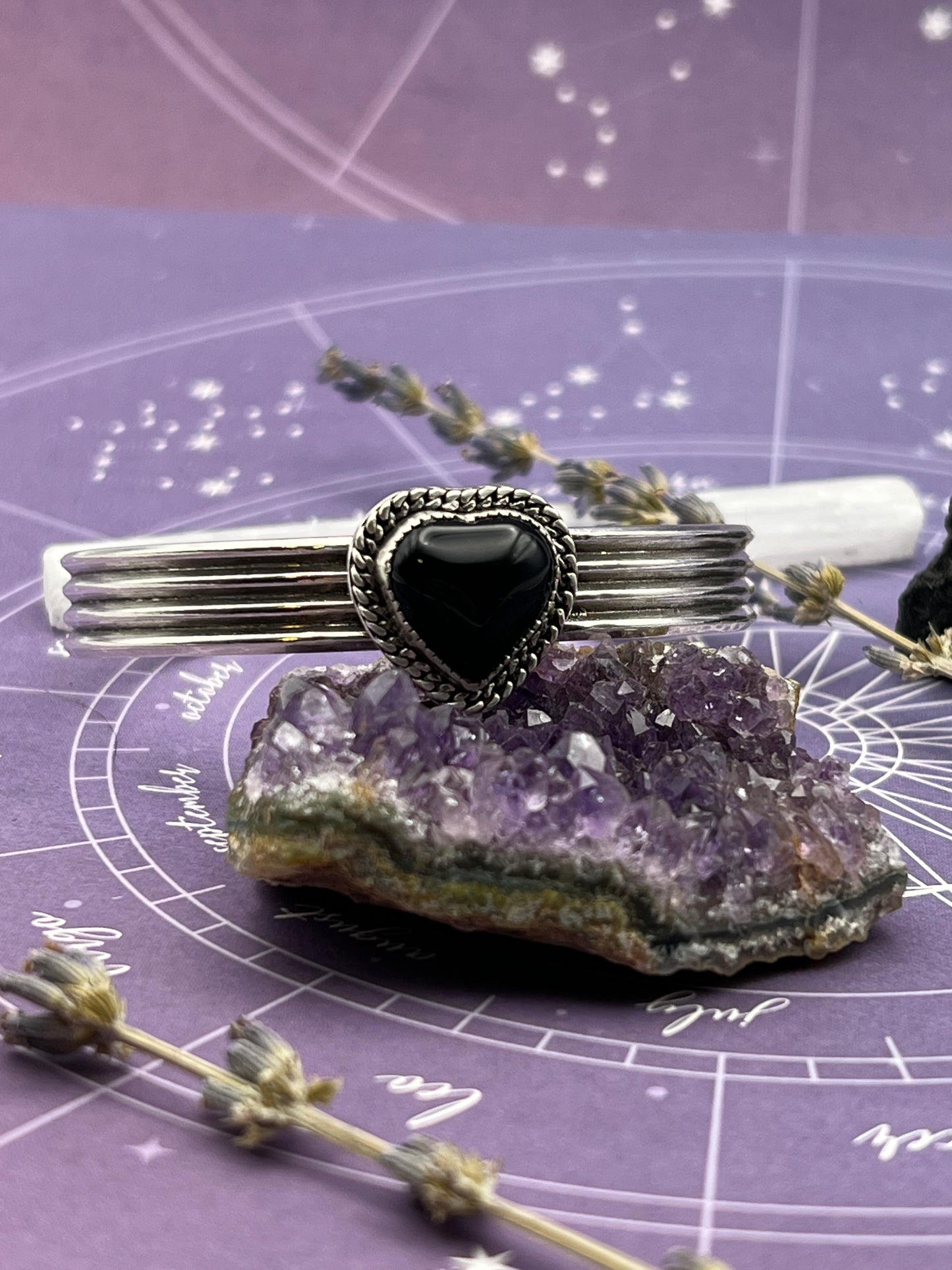 Chained Up Heart Cuff Bracelet